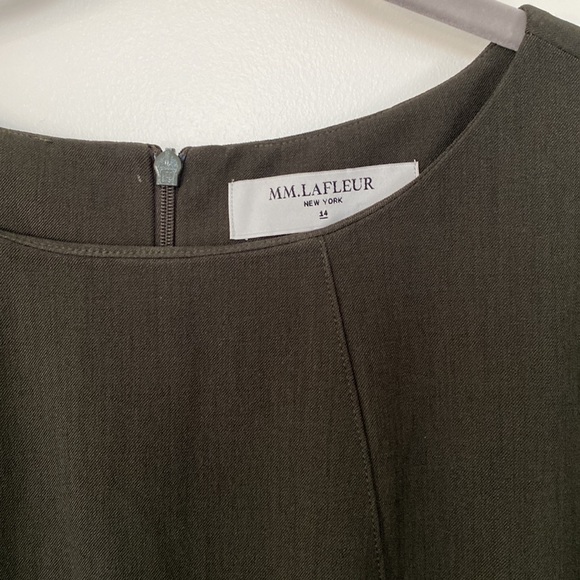 MM. LaFleur Etsuko Dress Dark Green Size 14 - Picture 4 of 7